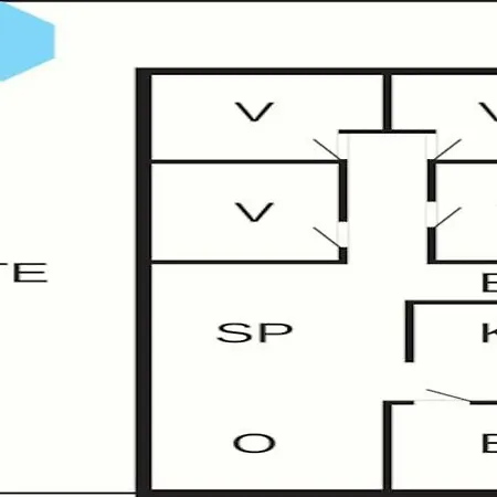 度假居 6 Person In Bjert