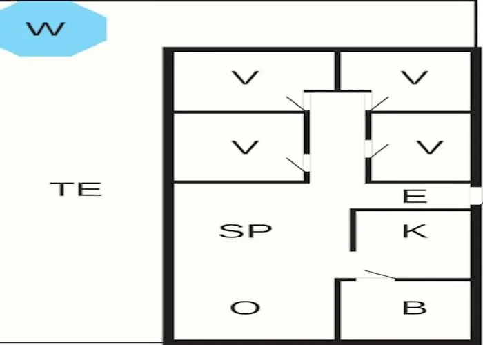 Casa de Férias 6 Person In Bjert